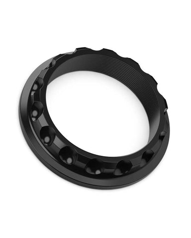 Super Touring Nut V2 Anodized Black w/ Satin Clear - Single - 52-ST-NUT-V2-BLACK