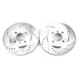 Power Stop 1991 BMW 318i Front Evolution Drilled & Slotted Rotors - Pair - EBR219XPR