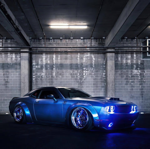 Oracle Dodge Challenger 08-14 Halo Kit (ProjectorHL) - ColorSHIFT w/ BC1 Controller - 2238-335