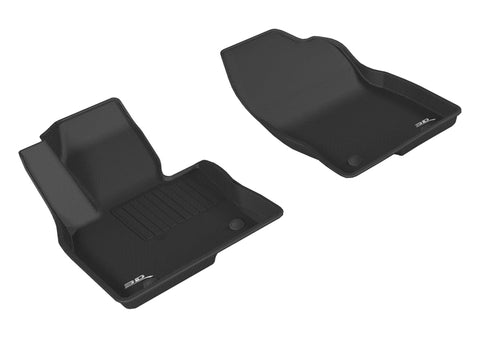 3D MAXpider 2016-2019 Mazda CX-9 Kagu 1st Row Floormat - Black - L1MZ05711509