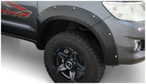 Bushwacker 11-13 Toyota Hilux Pocket Style Flares 4pc 59.8in Bed - Black - 31929-02