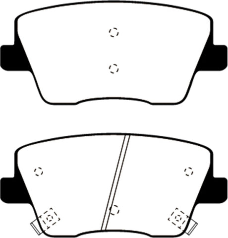 EBC 2019+ Hyundai Veloster (2nd Gen) 2.0L Turbo N Redstuff Rear Brake Pads - DP32344C
