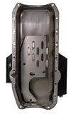 Moroso 86-Up Chevrolet SBC (w/1 Pc Seal & Low Clearance) Wet Sump 7qt 7in Steel Oil Pan - Black - 21811
