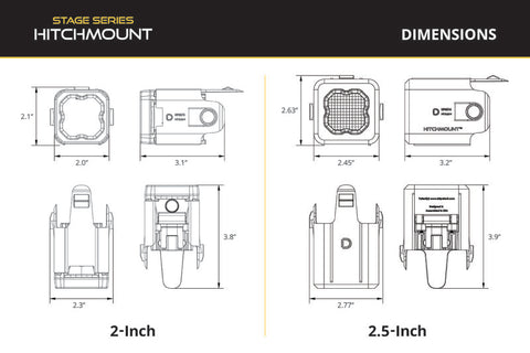 Diode Dynamics 21-23 F-150 Hitch Mount LED Pod Reverse Kit C1R - DD7649