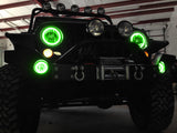 Oracle Jeep Wrangler JK 07-17 LED Waterproof Halo Kit - ColorSHIFT w/o Controller - 3943-334