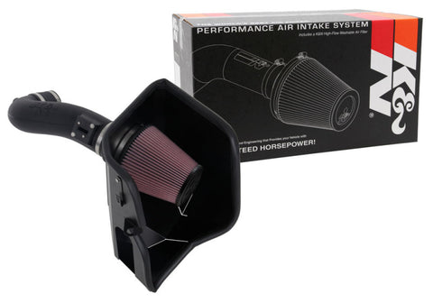 K&N 2019+ Chevrolet 1500 5.3L / 6.2L V8 F/I AirCharger Performance Intake System - 63-3110