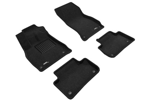 3D MAXpider 18-23 Audi Q5/SQ5 (FY/80A) / 21-23 Q5 PHEV Elegant Floor Liner R1 & R2 - Black - L1AD04704709
