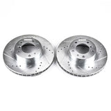 Power Stop 94-95 BMW 540i Front Evolution Drilled & Slotted Rotors - Pair - EBR262XPR