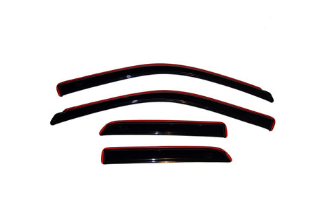 AVS 09-18 Dodge RAM 1500 Quad Cab Ventvisor In-Channel Front & Rear Window Deflectors 4pc - Smoke - 194101