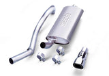 Borla 97-99 Jeep Wrangler 2.5/4.0L w/o Hitch Cat-Back 2.25in Single Sqr Angle Cut Phntm Rear - 14728