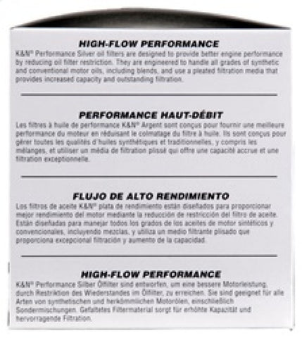 K&N Oil Filter for Ford/Lincoln/Mercury/Mazda/Chrysler/Dodge/Jeep/Cadillac/Ram 3.656in OD x 4in H - PS-2010