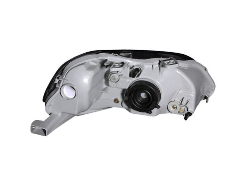 ANZO 1999-2000 Honda Civic Crystal Headlights Black - 121070