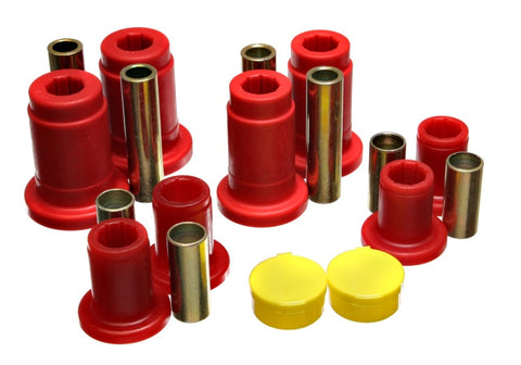 Energy Suspension 92-97 Mercury Gr Marquis / 92-97 Ford Crown Victoria Red Front End C/A Bushing Set - 4.3150R