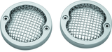 Kuryakyn Mesh Turn Signal Bezels 3-1/4in Chrome - 6513