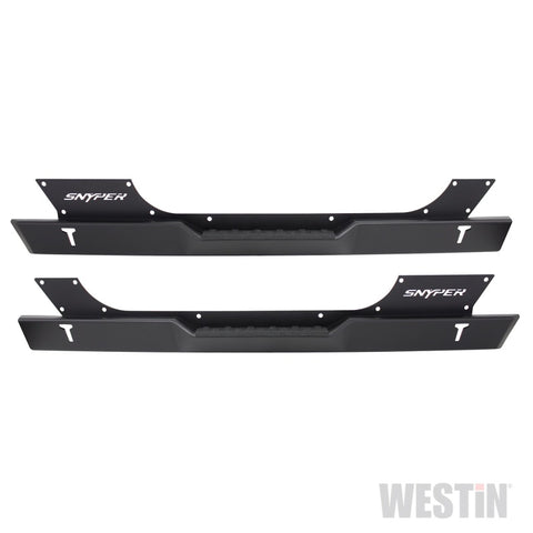 Westin/Snyper 07-17 Jeep Wrangler Rock Slider Steps - Textured Black - 42-7005