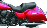 Mustang 11-19 Kawasaki Vulcan 1700 Vaquero Standard Touring 1PC Seat - Black - 76287