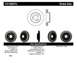 StopTech 05-10 GMC Sierra 1500 (w Rear Drum) / 07-09 GMC Yukon Front Left Slotted & Drilled Rotor - 127.66057L