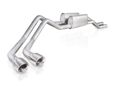Stainless Works 2004-08 F150 5.4L Exhaust 2-1/2in Chambered Mufflers Behind Passenger Tire Exit - 08F150TDRT