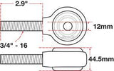 SPC Performance xAxis Rod End Ball Joint - 15792