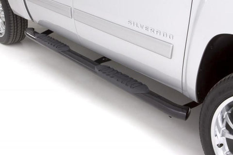 Lund 2019 Chevrolet Silverado 1500 Crew Cab 5in Oval Curved SS Nerf Bars - Black - 24210563