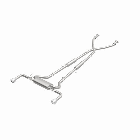 MagnaFlow 14 Infiniti Q50 V6 3.7L Cat-Back Polished Stainless Tips Dual Split Rear Exit Exhaust - 15310