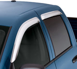 AVS 04-12 Chevy Colorado Crew Cab Ventvisor Front & Rear Window Deflectors 4pc - Chrome - 684133