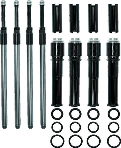 S&S Cycle 2017+ M8 Models Quickee Pushrods w/ Gloss Black Covers - 930-0137