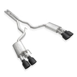 Stainless Works 2020 Ford GT500 Redline Catback H-Pipe Exhaust Factory Connect - Black Tips - GT500CBHFCRB