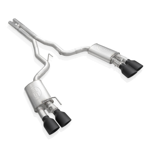 Stainless Works 2020 Ford GT500 Redline Catback H-Pipe Exhaust Factory Connect - Black Tips - GT500CBHFCRB