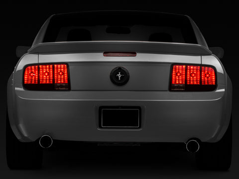 Raxiom 05-09 Ford Mustang Tail Lights- Black Housing (Smoked Lens) - 49066