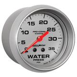 Autometer Ultra-Lite 2 5/8in Mechanical 35 PSI Water Pressure Gauge - 200773-33