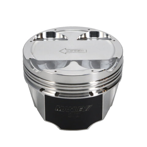 Manley Toyota 2JZGTE 94mm Stroke 86.75mm Bore -6cc Dish 10:1 CR Turbo Tuff Piston Set w/ Rings - 629307CE-6