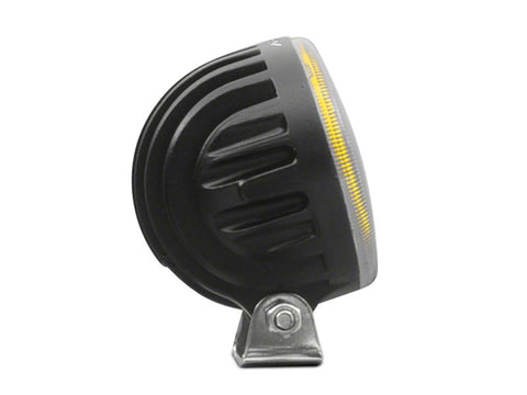 Raxiom Axial 3-In 4-LED Yellow Beam Round Light Flood Beam Universal (Some Adaptation Required) - J109482