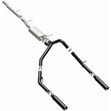 MagnaFlow SYS Cat-Back 3.5in Black Dual Split Rear Tips 10-13 Chevy Silverado / GMC Sierra 5.3L - 15362