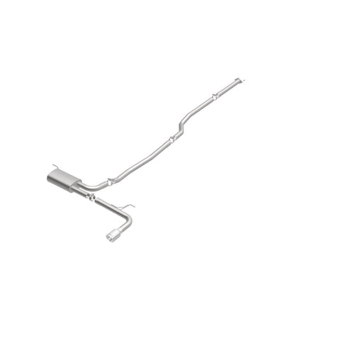 MagnaFlow Cat Back, SS, 2.5in, Street, Single Straight Pass. Polished 4in Tip, 2015 Ford Fusion 2.5L - 19096