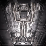 Stainless Works 2020 Ford GT500 Legend Catback X-Pipe Exhaust Factory Connect - Polished Tips - GT500CBXFCL