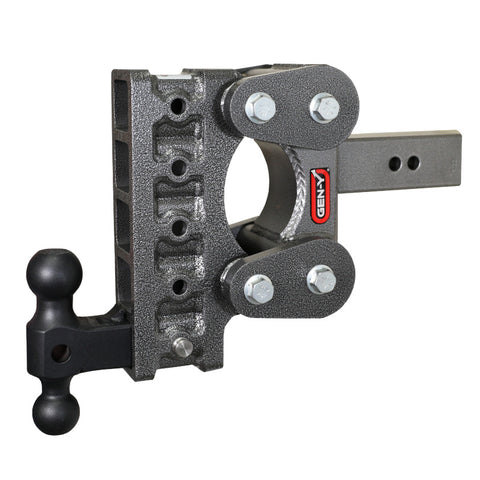 Gen-Y The Boss Torsion-Flex 2.5in Shank 7.5in Drop 1.7K TW 16K Hitch w/GH-051 Dual-Ball - GH-1115