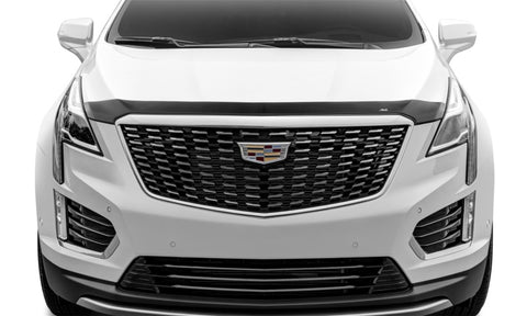 AVS 17-18 Cadillac XT5 Aeroskin Low Profile Acrylic Hood Shield - Smoke - 322133