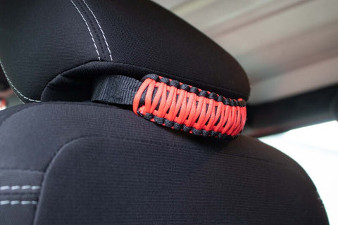 Fishbone Offroad Head Rest Paracord Grab Handles Red - FB55282