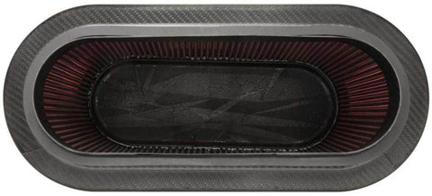 K&N Custom Racing Unique Oval Tapered Filter 17.313in OL B/7.75in OW B/14.625inOL T/6.125inOW T/9in - 100-8521