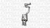 Corsa 06-10 Volkswagen GLI Mk5 Black Touring 3.0in Cat-Back Single Rear Exitn Black Pro-Series - 14598BLK