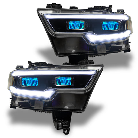 Oracle 19-21 RAM 1500 RGB Headlight Demon Eye Kit - LED Projector - w/o Controller - 1456-334