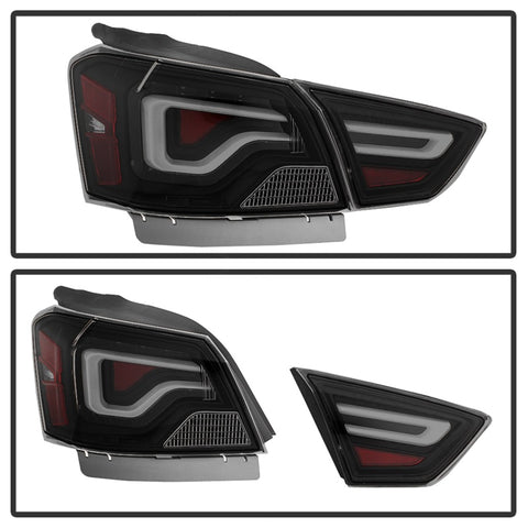 xTune 14-18 Chevy Impala (Excl 14-16 Limited) LED Tail Lights - Black Smoke (ALT-JH-CIM14-LBLED-BSM) - 9042164