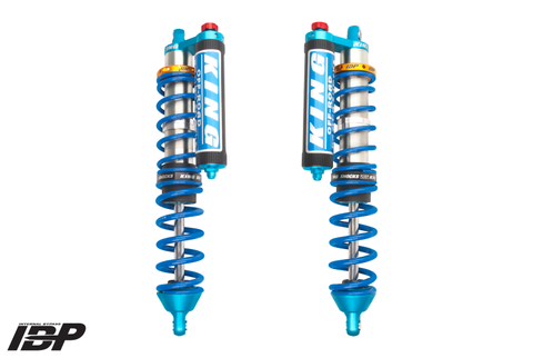 King Shocks 18+ RZR-XP Turbo S 2.5 Front Internal Bypass Piggyback Coilover w/ Finned Res & Adjuster - 25700-327A