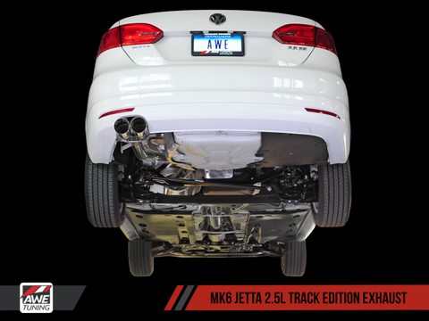 AWE Tuning Mk6 Jetta 2.5L Track Edition Exhaust - Diamond Black Tips - 3020-23030