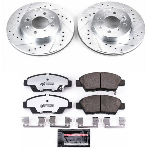 Power Stop 09-14 Honda Fit Front Z26 Street Warrior Brake Kit - K5382-26