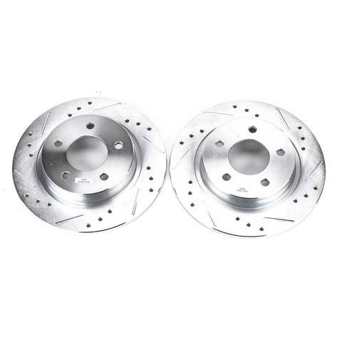 Power Stop 04-13 Mazda 3 Rear Evolution Drilled & Slotted Rotors - Pair - JBR1116XPR