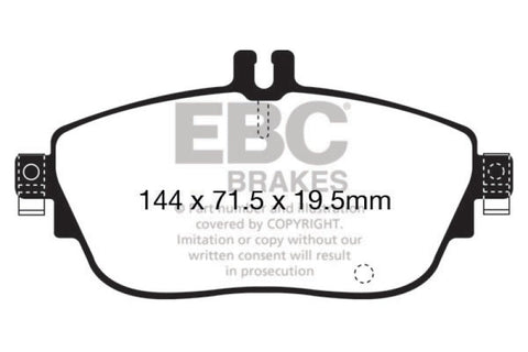 EBC 13+ Mercedes-Benz CLA250 2.0 Turbo Redstuff Front Brake Pads - DP32165C