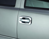 AVS 99-07 Chevy Silverado 1500 (w/o Pass Keyhole) Door Handle Covers (2 Door) 4pc Set - Chrome - 685205