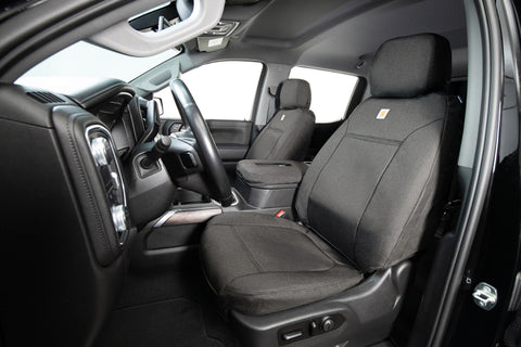 Covercraft 15-20 Ford F-150 Carhartt Super Dux PrecisionFit Custom 1st Row Seat Covers - Gravel - GTF644ABCOGY